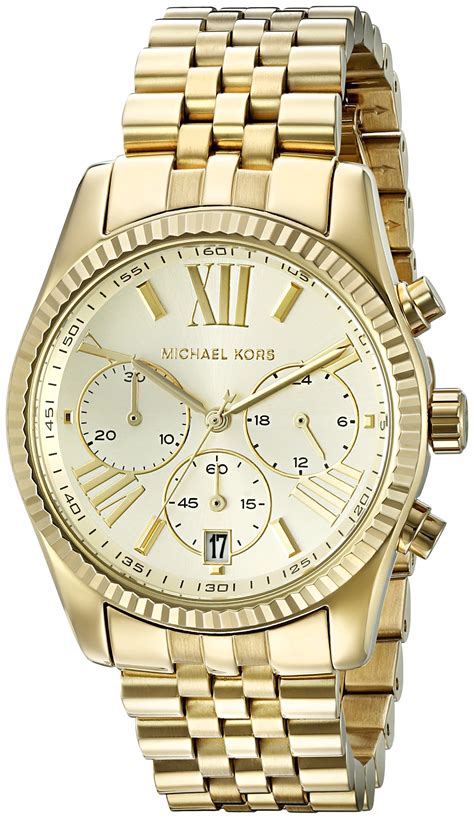 michael kors lexington gold-tone watch in gold|Michael Kors lexington gold.